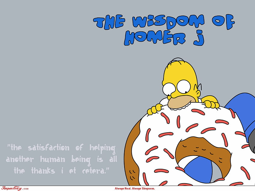 die Simpsons und Background, Satisfaction TV Show HD-Hintergrundbild