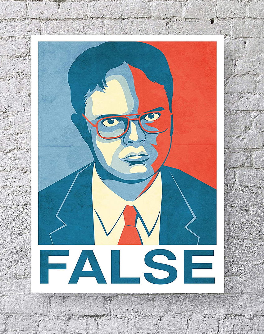 MeiMeiZ False Poster Standard Size. 18 Inches By 24, Dwight Schrute HD phone wallpaper