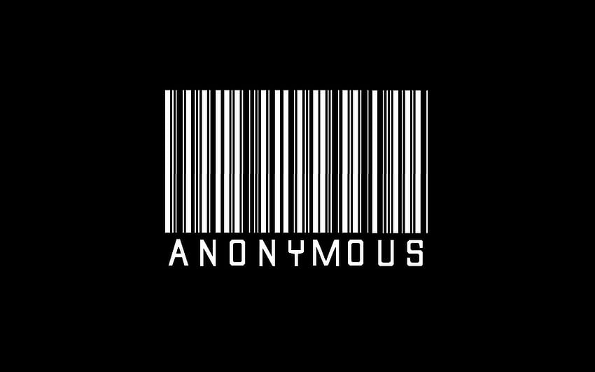 Anonymous, white, simple, black, abstract, cool HD wallpaper