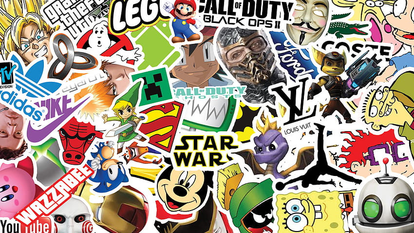 Awesome Sticker Bomb for computer, Marvel Sticker Bomb HD wallpaper