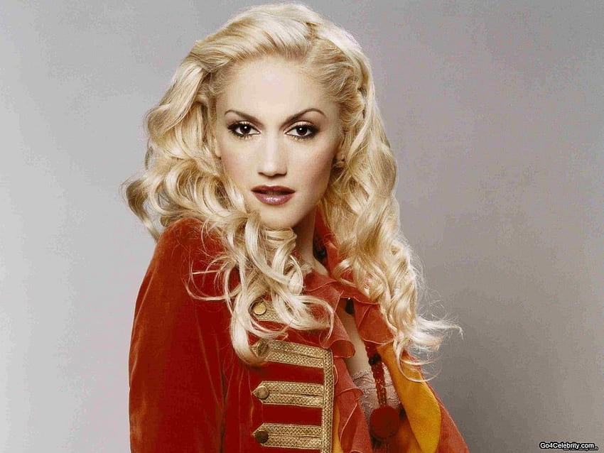 Gwen Estefani, red lips, sexy, blond long hair, singer, female HD ...