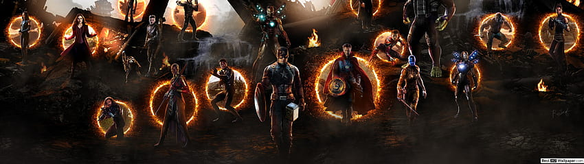 Avengers: Endgame assemble, 3840X1080 Avengers HD wallpaper