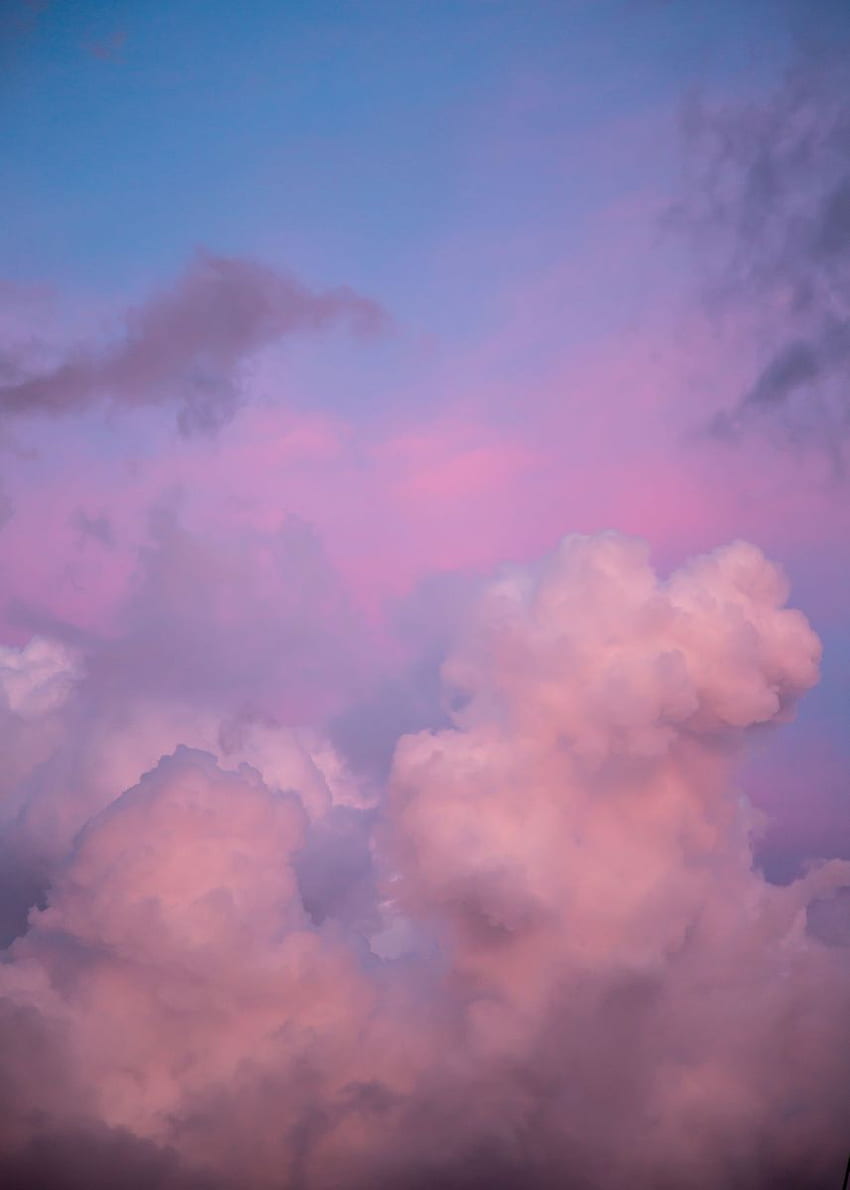 Pink and Lavender Clouds' Poster by Brooke T Ryan HD phone wallpaper ...