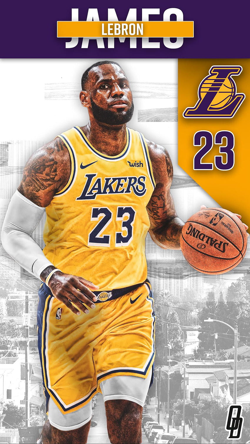 Lebron James, Stock, LeBron Lakers Fond d'écran de téléphone HD