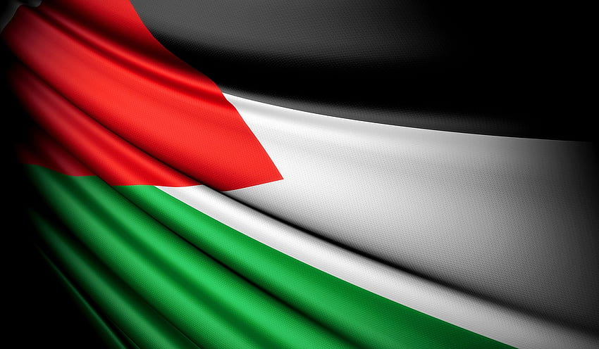 パレスチナ人。 パレスチナ、パレスチナの旗 高画質の壁紙