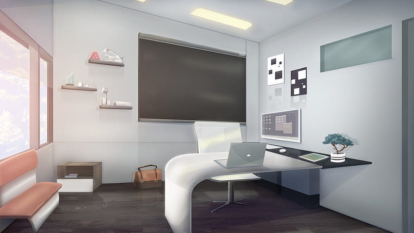 Background Office. Office , Fun Office and Clean Office, Anime office HD wallpaper