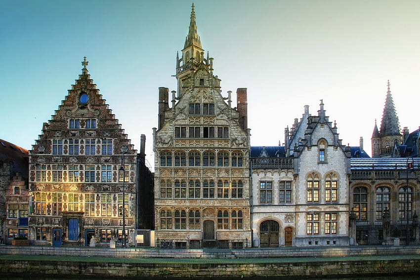 Belgium, cities, city, house, houses, travel HD wallpaper