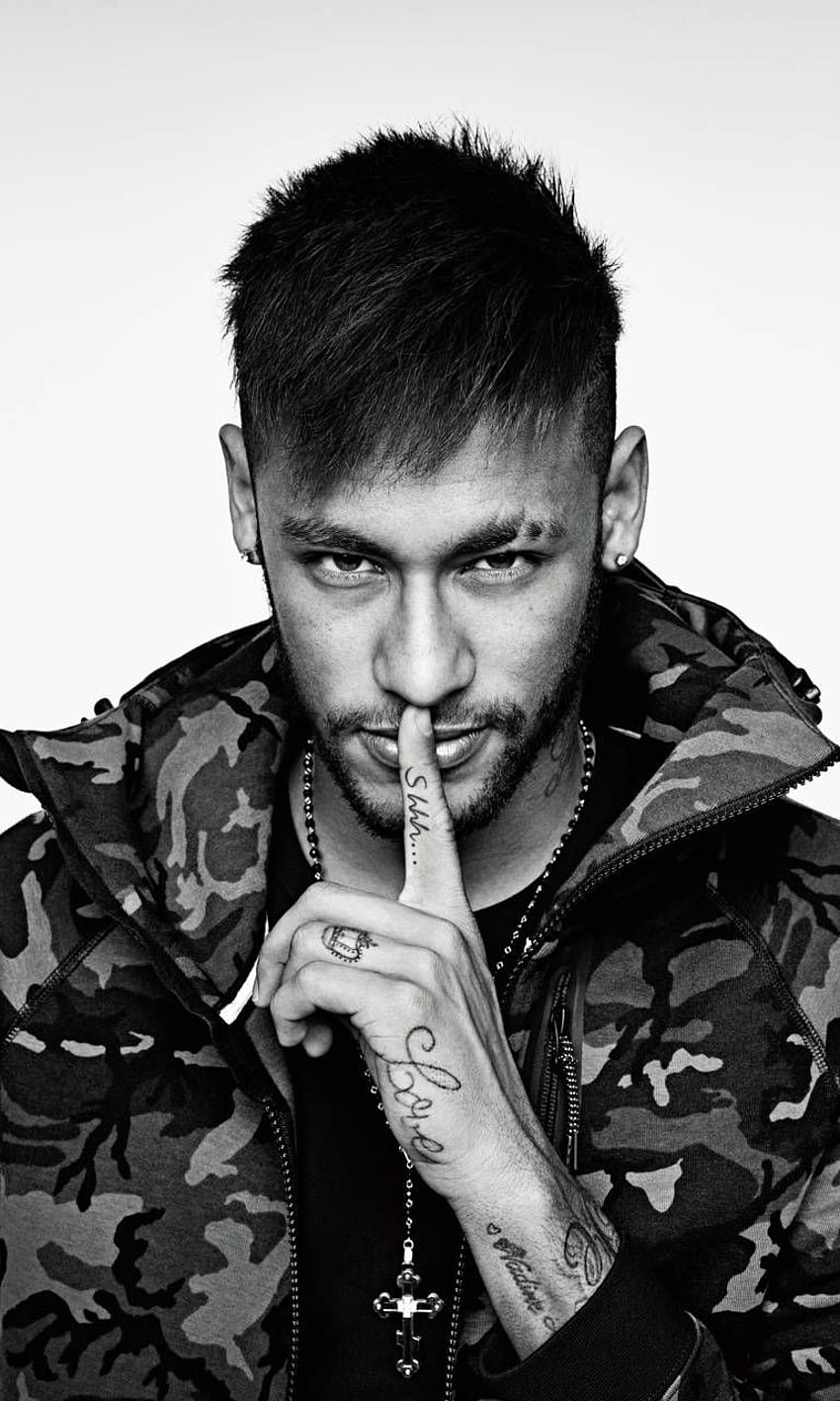 Neymar Neck Tattoo, neymar, tattoo, football, sports, angry look, HD phone  wallpaper | Peakpx