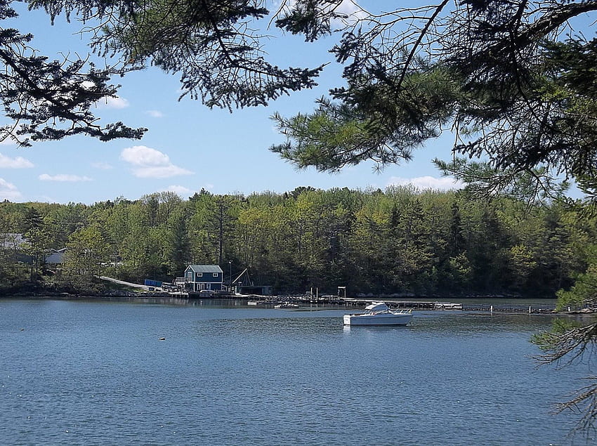 Boothbay, Maine, boat, trees, sky, nature, water HD wallpaper | Pxfuel