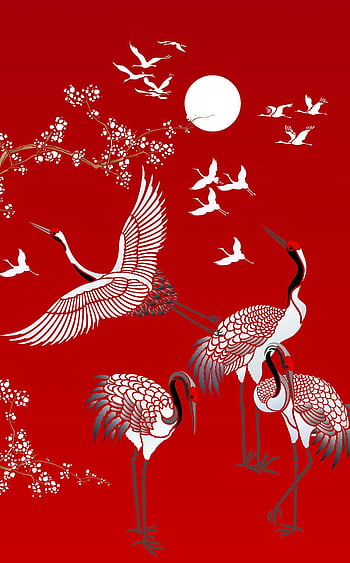 Family of Cranes Wallpaper  The Novogratz