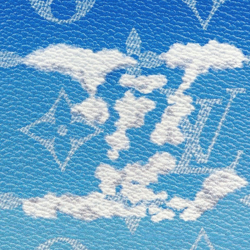 Louis Vuitton Clouds Slender Wallet, Louis Vuitton สีน้ำเงิน วอลล์เปเปอร์โทรศัพท์ HD