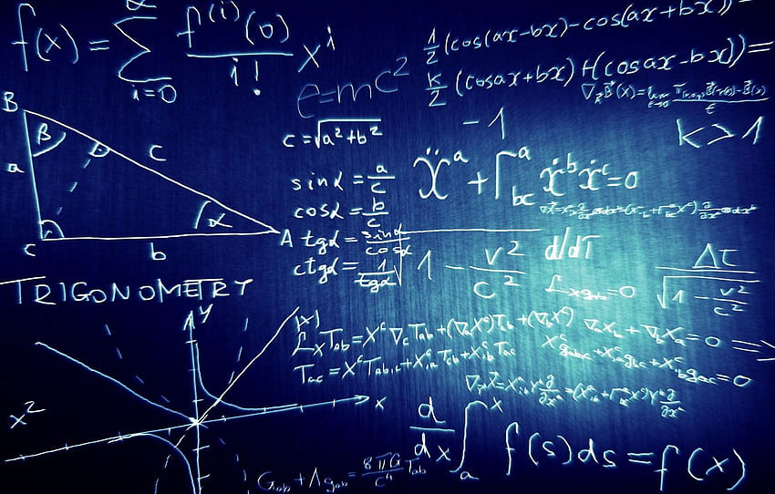 algebra, mathematics, blackboard, Aesthetic Math HD wallpaper
