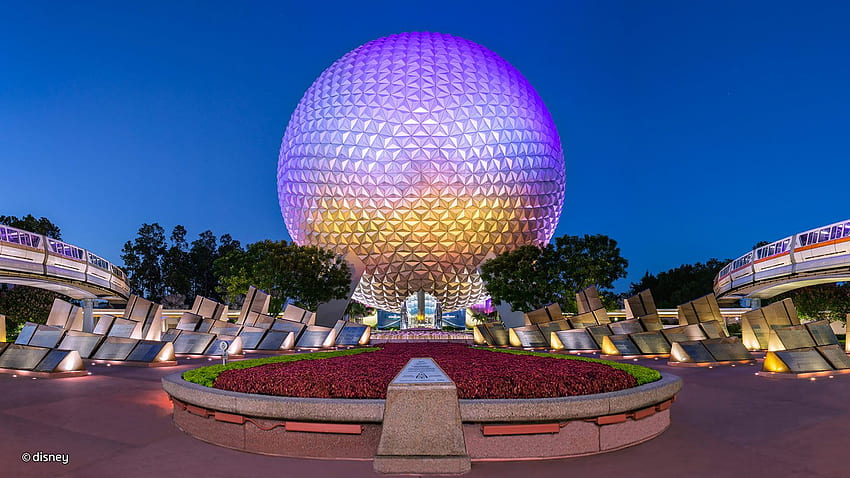 Epcot - Educational Theme Park Attraction in Orlando, Epcot at Night HD wallpaper