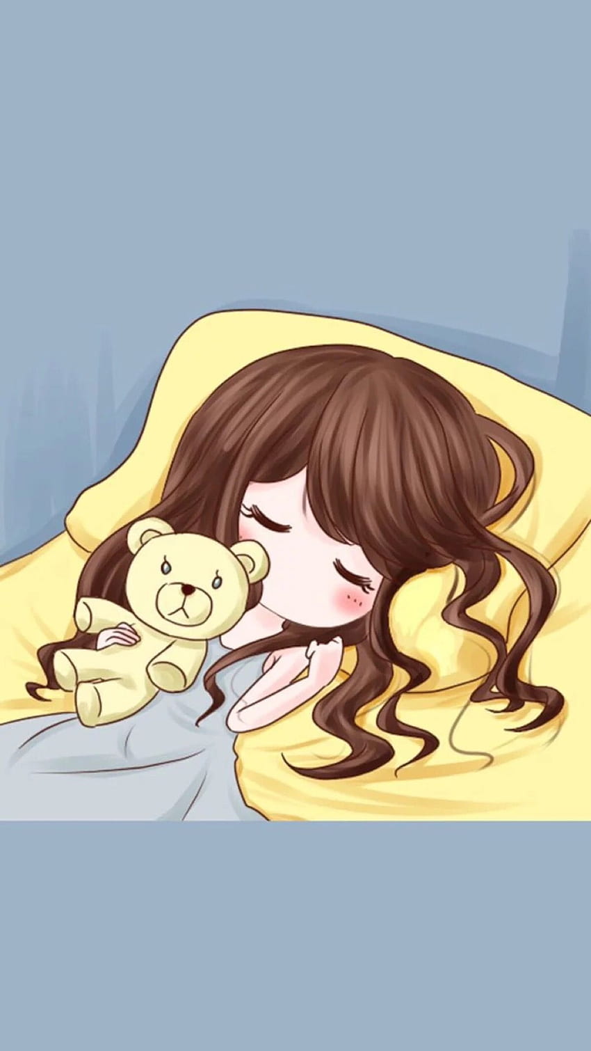 Sleeping cartoon girl HD wallpapers | Pxfuel