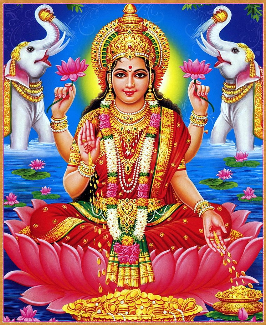 SHRI LAKSHMI DEVI ॐ. Devi, divinità indù, Lakshmi, Laxmi Devi Sfondo del telefono HD