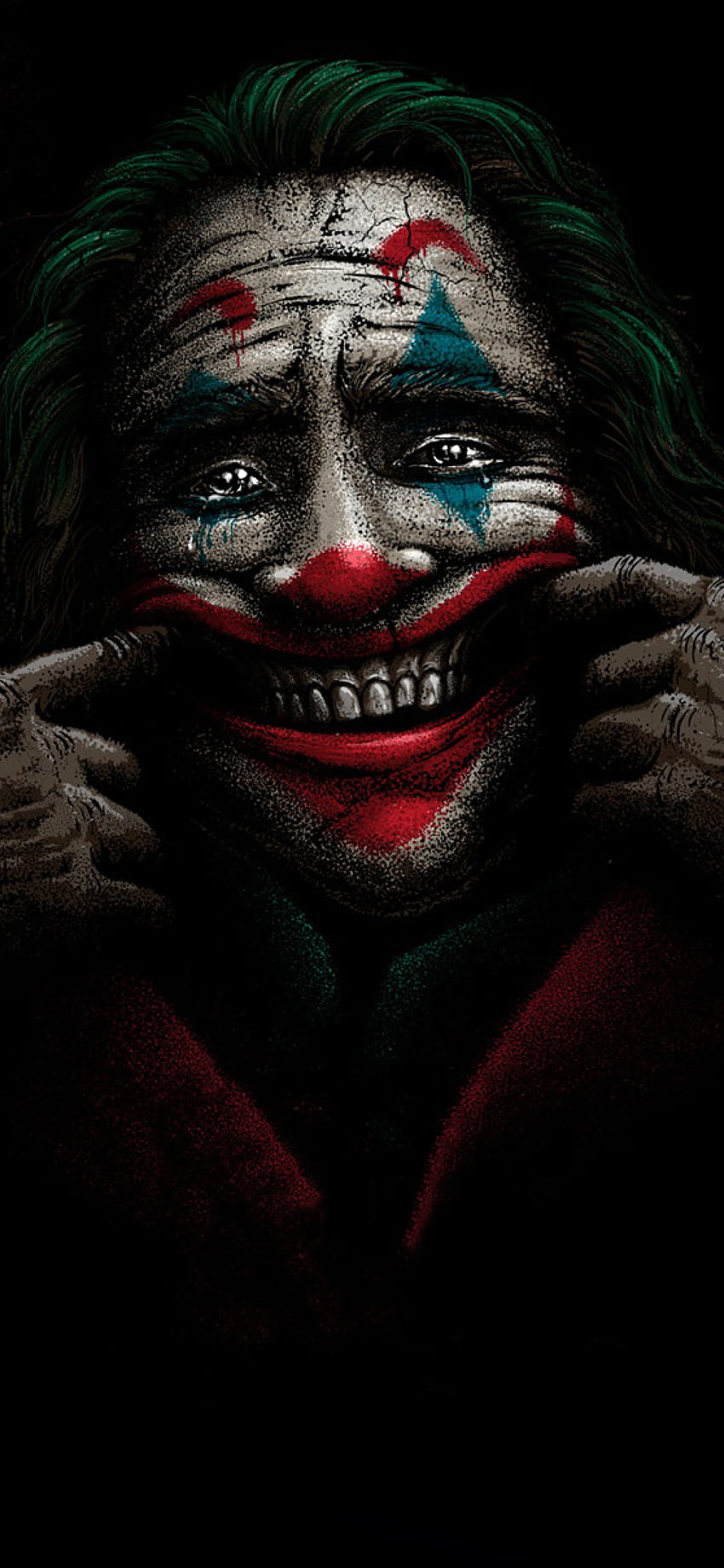 Setzen Sie auf ein glückliches Gesicht Joker - & Hintergrund, glücklich traurig HD-Handy-Hintergrundbild