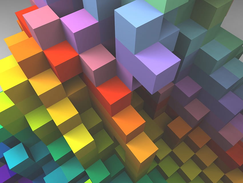 Cube Spectrum, cube, spectrum HD wallpaper