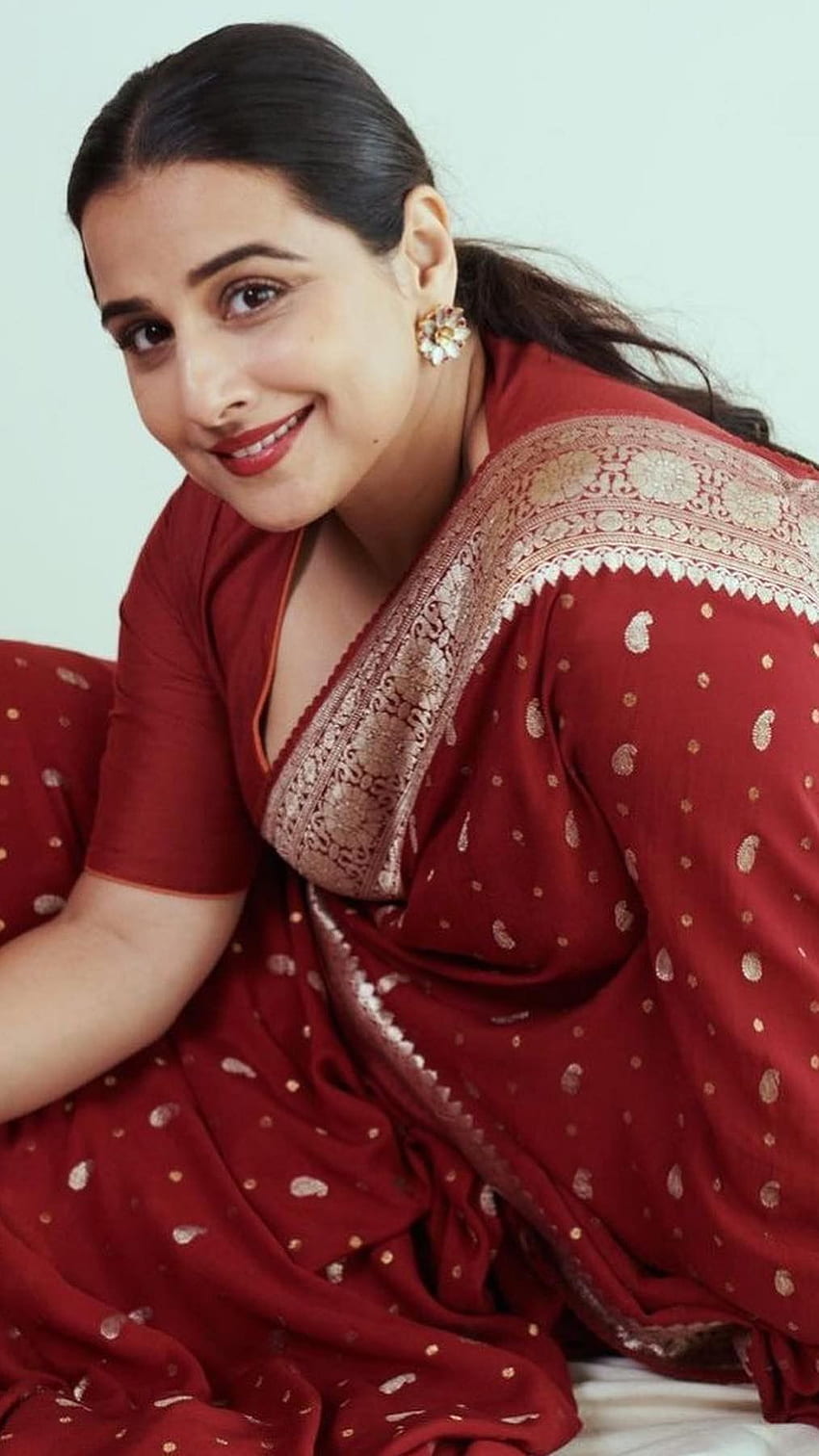 Vidya Balan, aktorka bollywoodzka, miłośniczka sari Tapeta na telefon HD