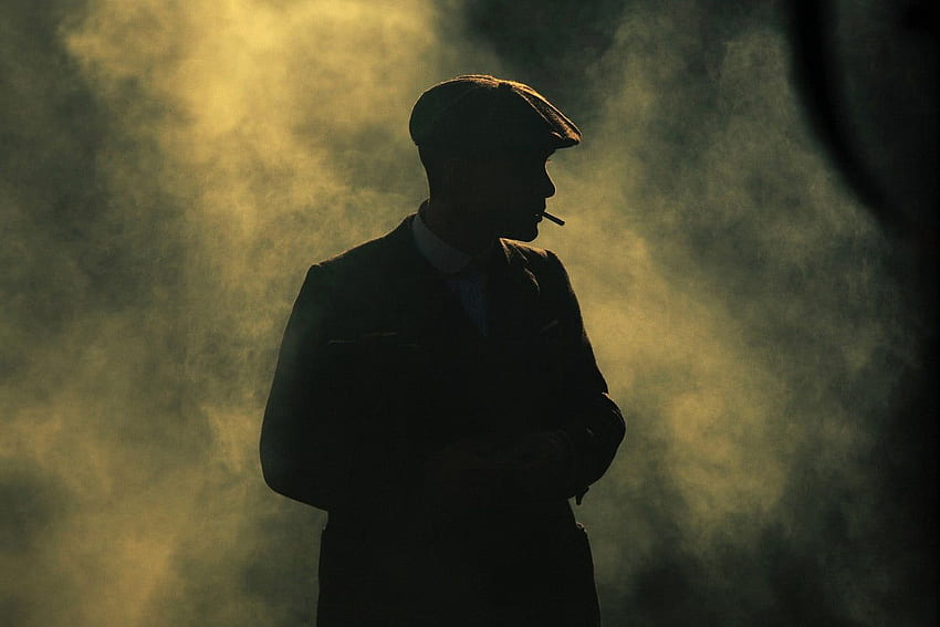 Silhouette of man smoking cigarette, Peaky Blinders, Cillian Murphy, smoke, TV HD wallpaper