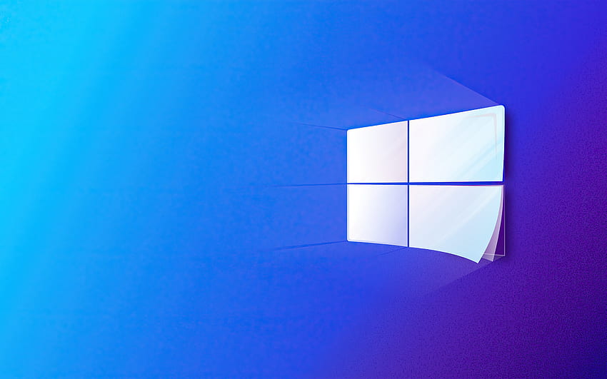 Logo Windows 10 bianco, blu, logo Windows, fogli di carta, logo cartaceo Windows, sistema operativo, Windows per con risoluzione . Alta qualità Sfondo HD