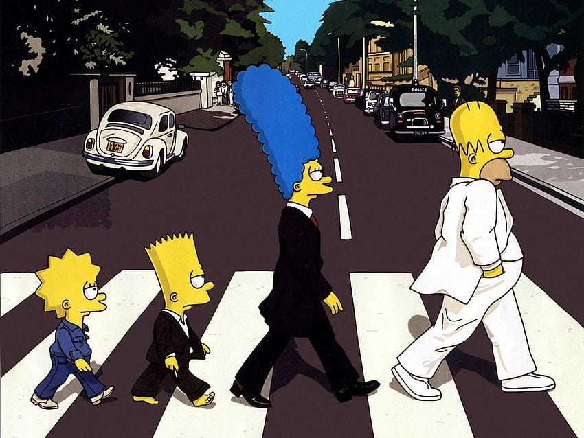 Simpsons Abbey Yolu HD duvar kağıdı