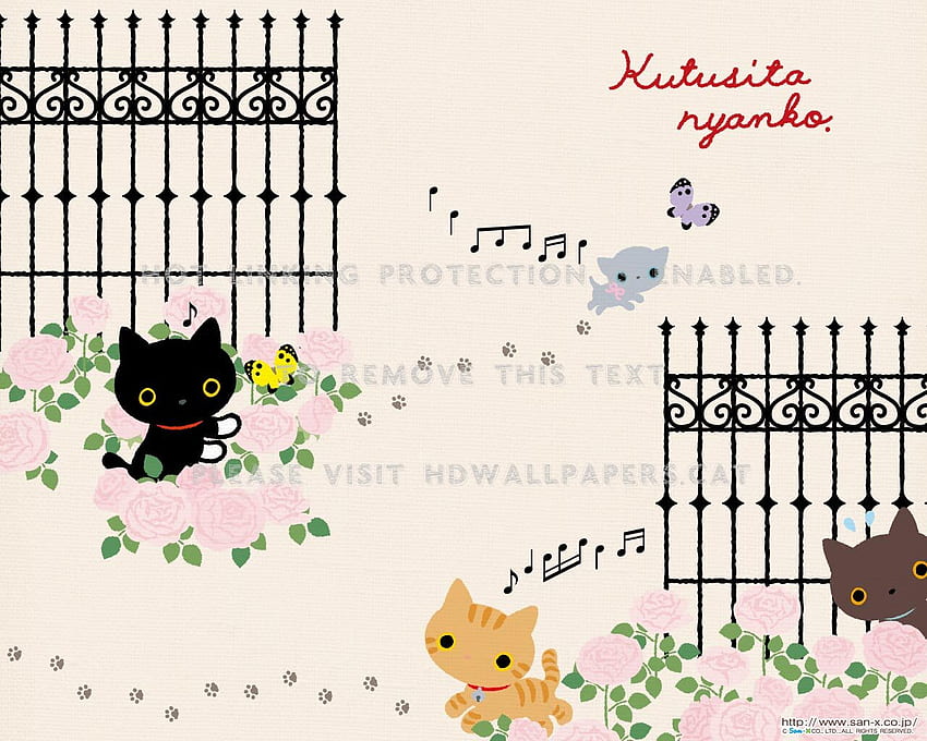 Kutusito Nyanko Neko Kawaii San X Cat Cute, Kutusita Nyanko HD wallpaper