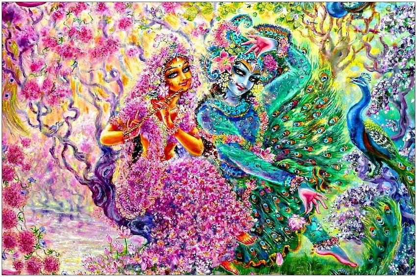 radha krishna pinturas fondos de escritorio