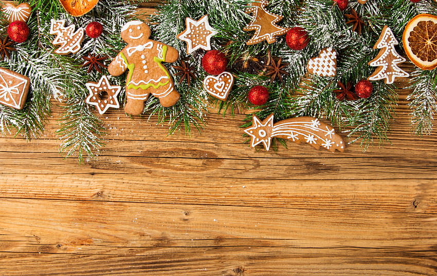 Biscoitos de Natal, feliz natal, natal, natal mágico, natal papel de parede HD