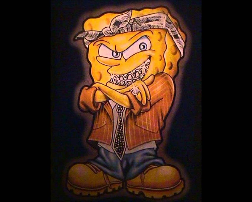 Swag Gangsta Spongebob, Gangster SpongeBob HD wallpaper