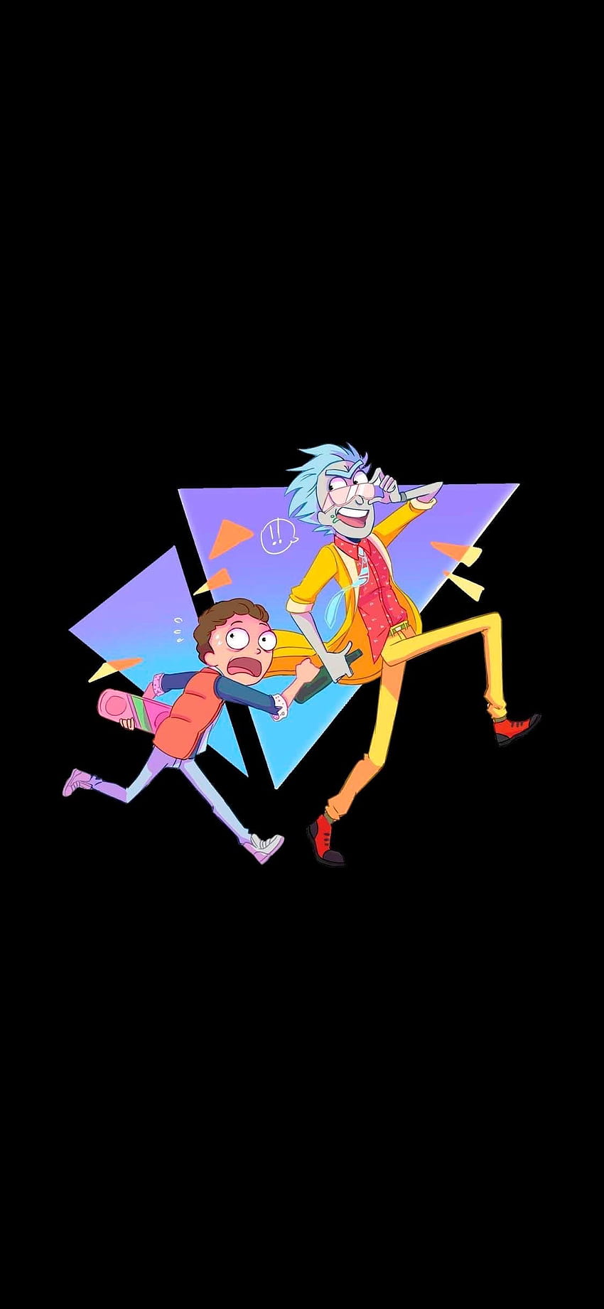 Rick and Morty back to the future : iphone HD phone wallpaper