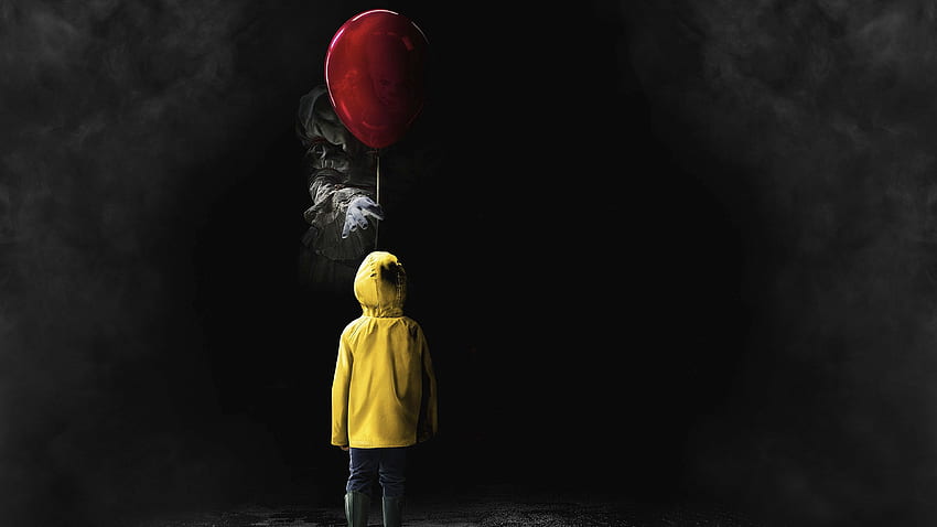 It Movie 2017 Red Balloon Pennywise HD wallpaper