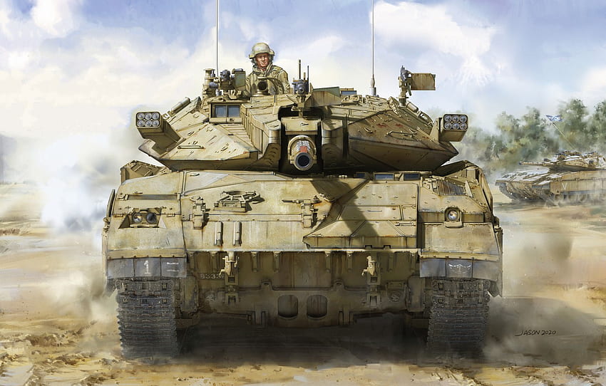 제이슨, 이스라엘, 주 전투 탱크, MBT, IDF, MBT, Merkava Mk.2D IDF 주 전투 탱크, 섹션 оружие HD 월페이퍼