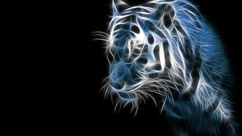 Seni Harimau yang Indah : Wallpaper HD