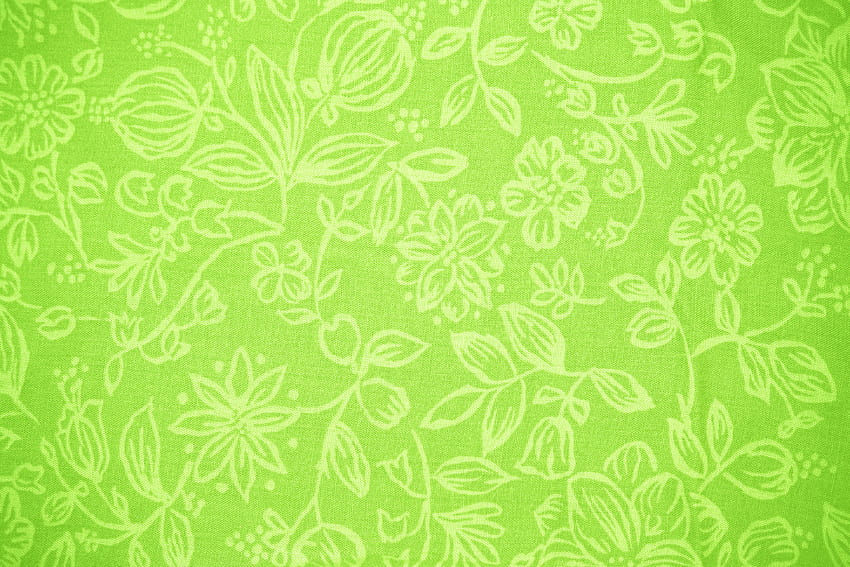 Lime Green Fabric with Floral Pattern Texture High Resolution [] for your , Mobile & Tablet. Explore Lime Green . Green Background , Green Lantern , Green, Light Green Pattern HD wallpaper