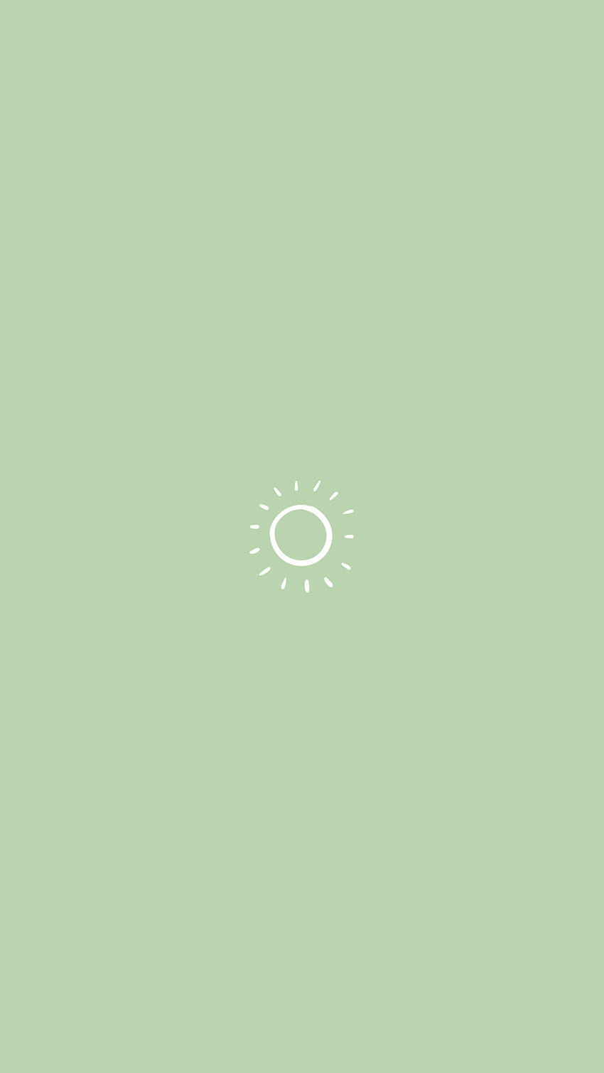Pastelowa zieleń estetyczna, ciemnozielona minimalistyczna Tapeta na telefon HD