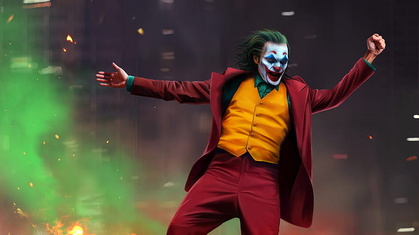 Joaquin Phoenix as the Joker . Background ., Joker Arthur HD wallpaper