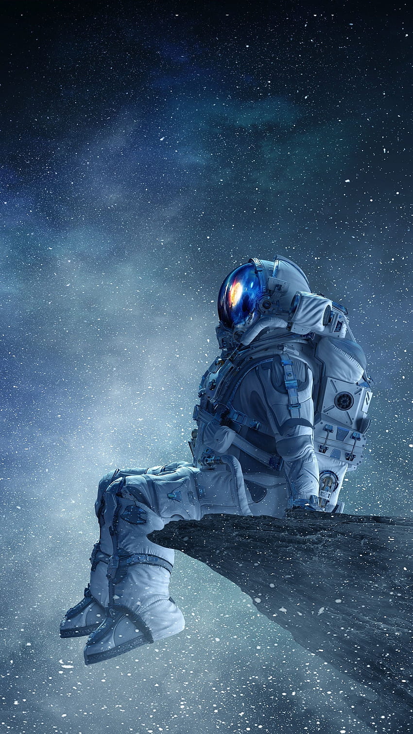 Cool Space Astronaut, Astronaut Floating in Space HD phone wallpaper