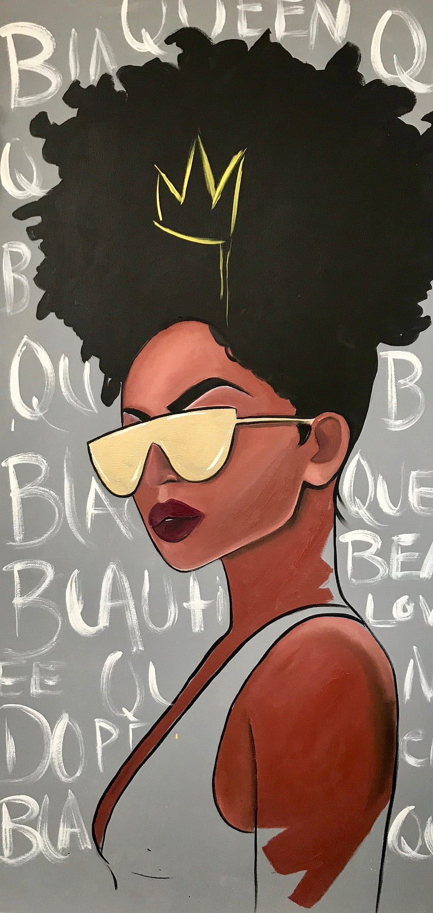 of Black Queen. Black art painting, Black girl art, Black Girl Magic HD phone wallpaper
