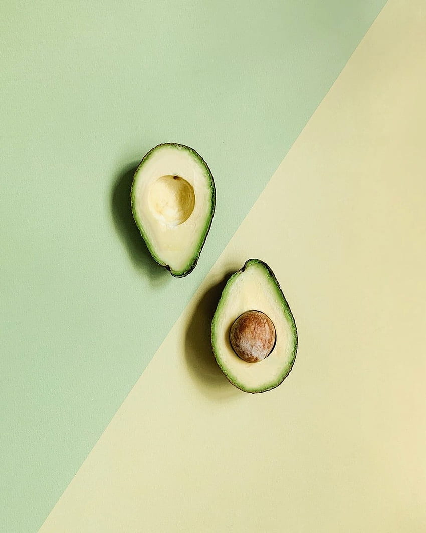 sliced avocado fruit –, Avocado Green HD phone wallpaper