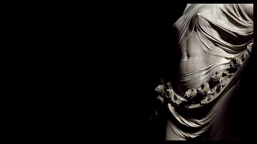 동상과 배경, 그리스 동상 HD 월페이퍼