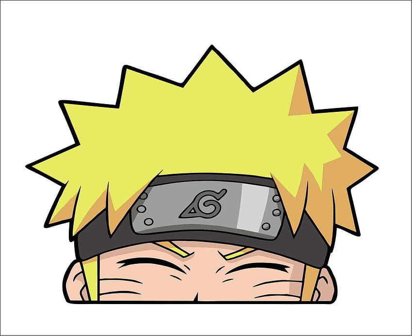 Naruto uśmiechający się Peeker zerkający Peeker okno winylowa tablica naścienna naklejka Anime JDM. Chibi anime, Artesanías de anime, Otaku anime Tapeta HD