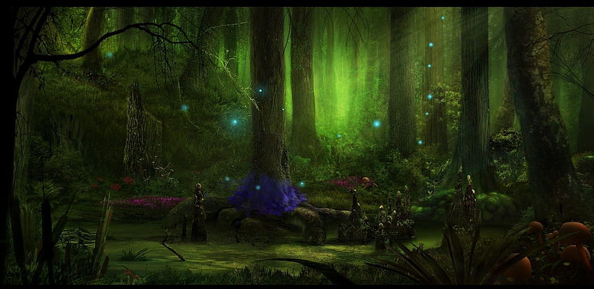 Fairy Tale Forest - Viewing Gallery. Tree of life artwork, Fantasy art landscapes, Fantasy landscape, Dark Fairy Tale HD wallpaper