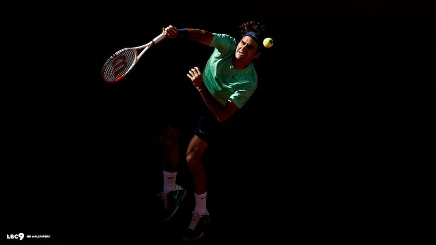 Roger Federer, Roger Federer Serve HD wallpaper