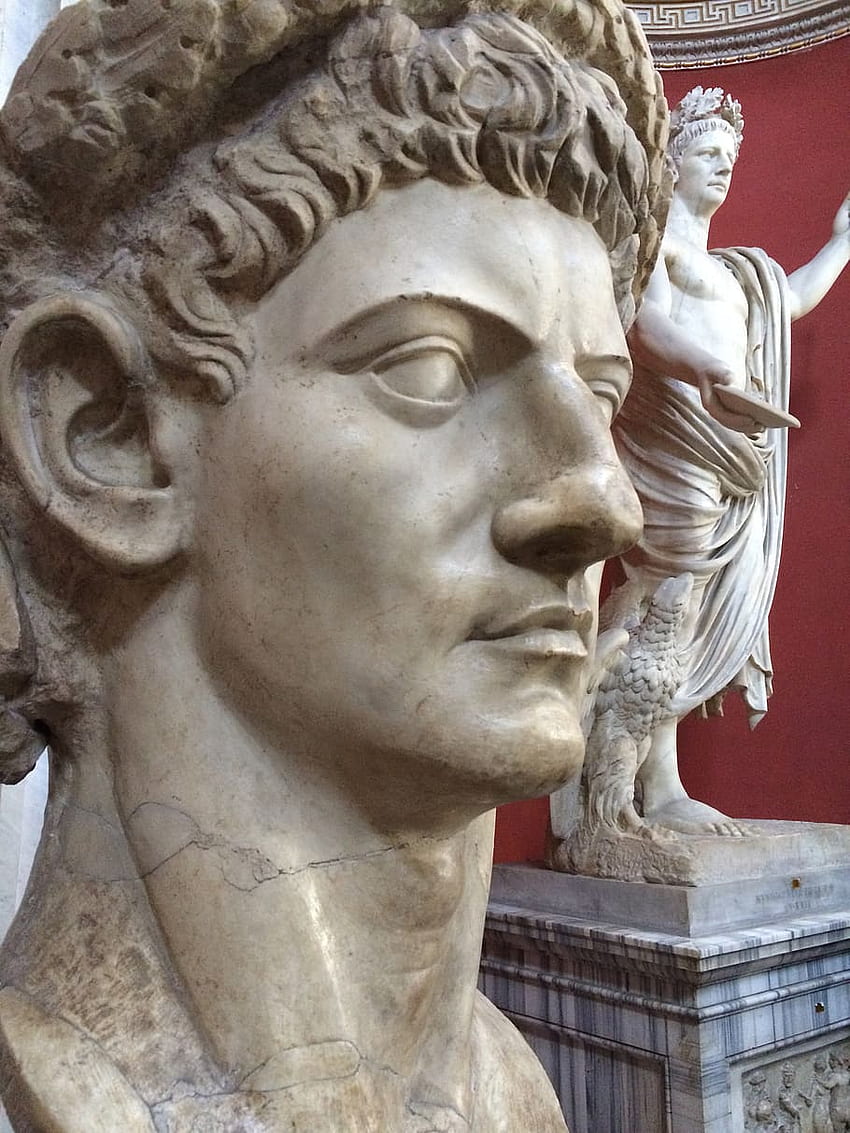 : vaticano, busto, sculpture, male, face, marmor, Roman Sculpture HD phone wallpaper