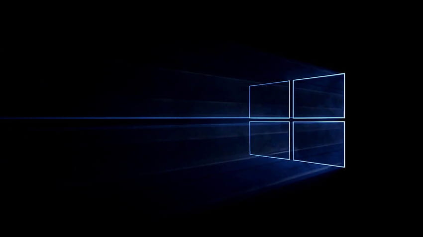 Ultra Windows 10 Dark Theme, dunkelschwarze Windows HD-Hintergrundbild