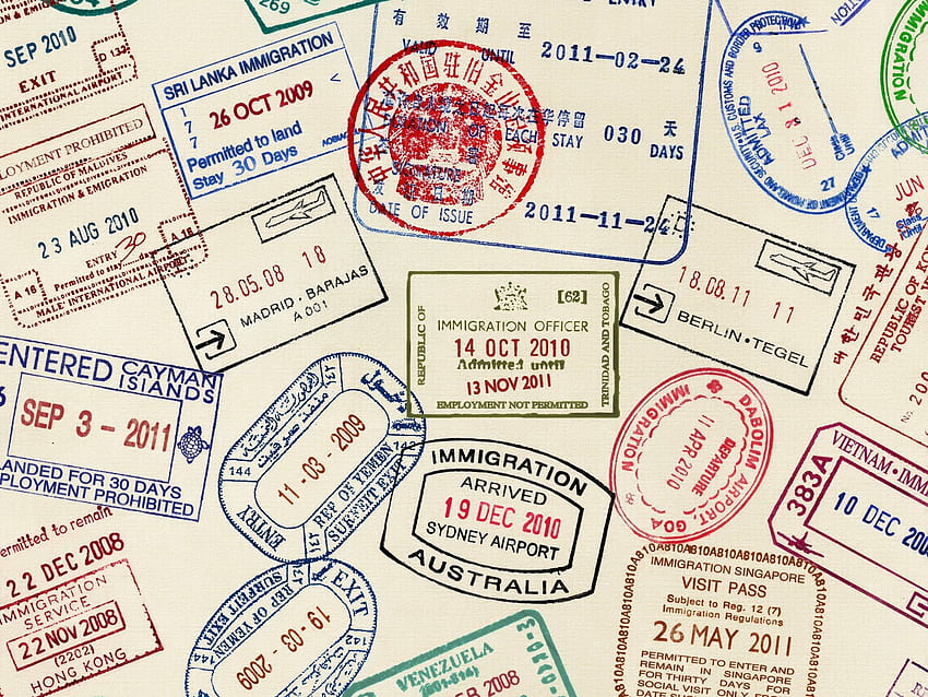 Stamps . Stamps, Passport HD wallpaper
