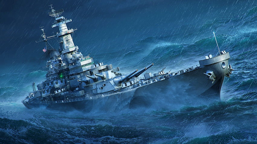 วิดีโอเกม World Of Warships เรือรบ Heart Wave Ship Sea Warship พื้นหลังรูปหัวใจ W. World Of Warships , Battleship, Warship, USS Iowa วอลล์เปเปอร์ HD