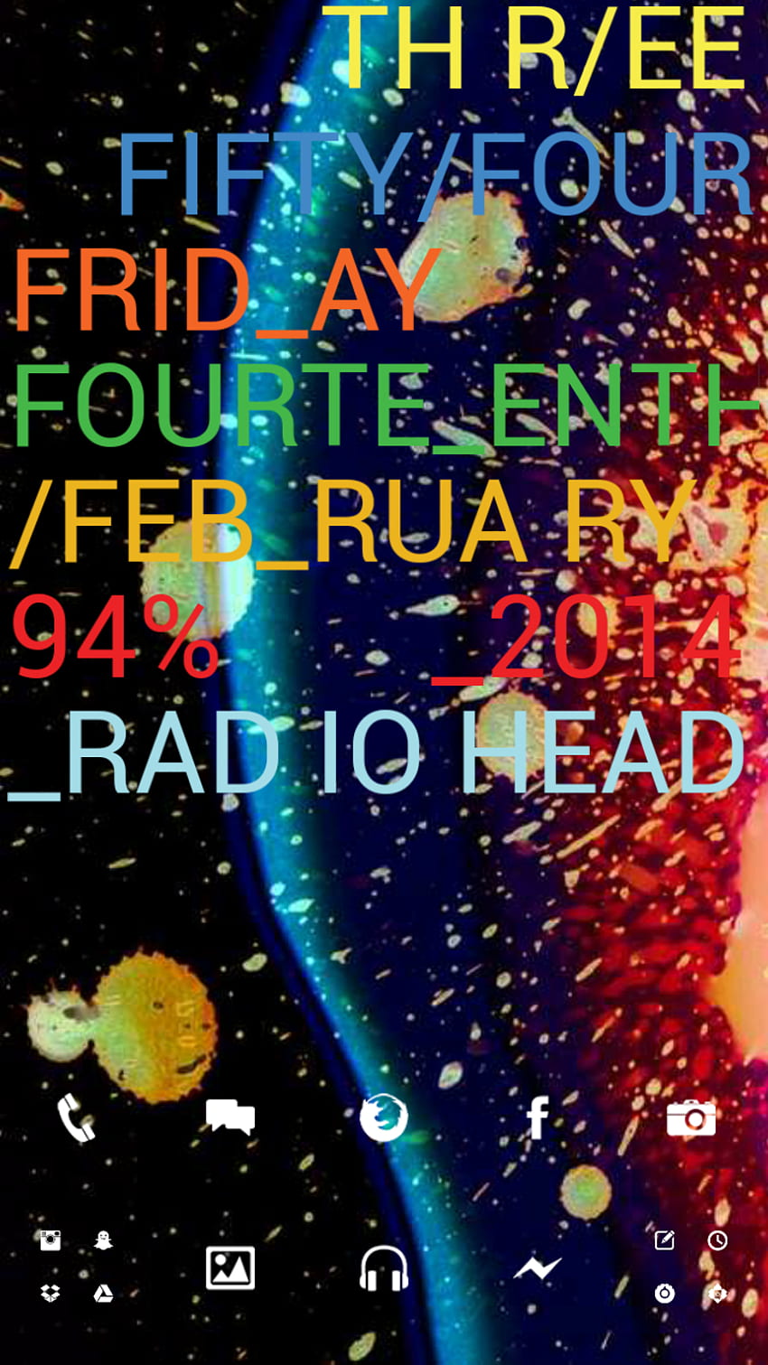 En arcoíris, Radiohead fondo de pantalla del teléfono