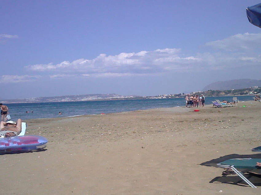 Крит - плаж Ханя, остров, пътуване, Гърция, спомени HD тапет