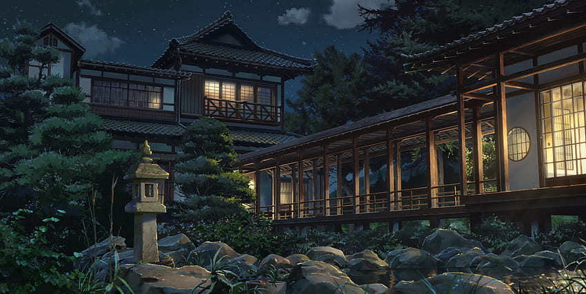 키미노나와. 애니메이션 풍경, 애니메이션 장소, 일본식 집, 전통 일본 가옥 HD 월페이퍼